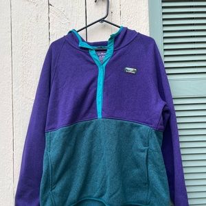 LL Bean hooded fleece Xl
